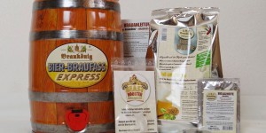 Beitragsbild des Blogbeitrags Braukönig Braufass: trinkfertiges Bier in 7 Tagen selbstgebraut * Werbung