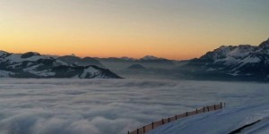 Beitragsbild des Blogbeitrags Wolkenmeer in Oberndorf in Tirol – Bild des Monats Jänner 2018 