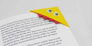 Beitragsbild des Blogbeitrags Monster Lesezeichen aus Papier