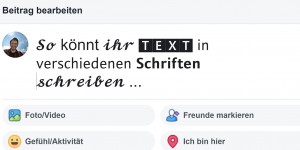 Beitragsbild des Blogbeitrags Social Media Tipp: Text fett und in anderen Schriften schreiben