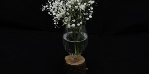 Beitragsbild des Blogbeitrags Vase aus kaputtem Weinglas
