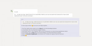 Beitragsbild des Blogbeitrags Teams Chat-Nachrichten direkt beantworten