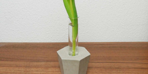 Beitragsbild des Blogbeitrags Beton-Vase mit Reagenzglas 