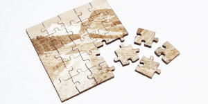 Beitragsbild des Blogbeitrags Puzzle Bild aus Holz