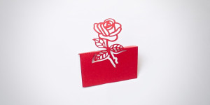 Beitragsbild des Blogbeitrags Pop-up Rose aus Papier