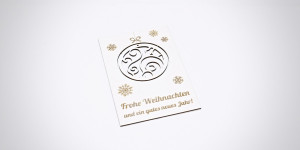 Beitragsbild des Blogbeitrags Weihnachtskarte mit Anhänger