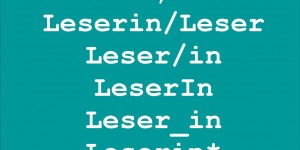Beitragsbild des Blogbeitrags Lesbarkeit am Arsch