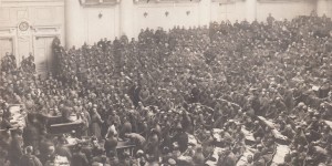 Beitragsbild des Blogbeitrags 100 Jahre Oktoberrevolution – 100 Jahre Acht-Stunden-Tag 