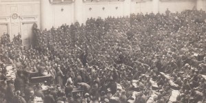 Beitragsbild des Blogbeitrags 100 Jahre Oktoberrevolution – 100 Jahre Acht-Stunden-Tag
