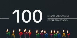 Beitragsbild des Blogbeitrags Happy birthday, Verfassung!