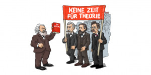 Beitragsbild des Blogbeitrags „Die zunehmende Diskrepanz zwischen Marx‘ theoretischen Erkenntnissen und der tagespolitisch tätigen Arbeiterbewegung“