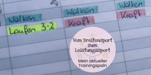 Beitragsbild des Blogbeitrags Vom Breitensport zum Leistungssport – Mein Trainingsplan 