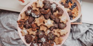 Beitragsbild des Blogbeitrags RECIPE: vegan christmas cookies 