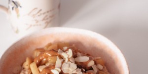 Beitragsbild des Blogbeitrags my favourite apple porridge recipe: my daily breakfast with Philips 