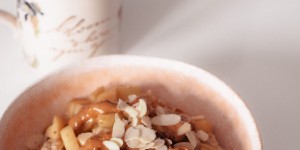 Beitragsbild des Blogbeitrags my favourite apple porridge recipe: my daily breakfast with Philips
