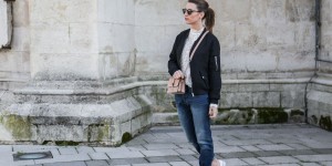 Beitragsbild des Blogbeitrags OUTFIT: Spitzenoberteil, Levisjeans & Converse 