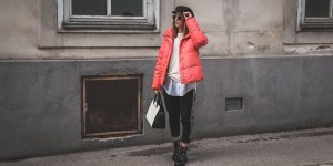 Beitragsbild des Blogbeitrags Athleisure Trend x Puffer Jacket & Baker Boy Hat
