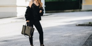 Beitragsbild des Blogbeitrags Outfit: How to wear black from head to toe without looking boring