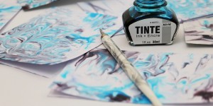 Beitragsbild des Blogbeitrags Pinspiration: Papier marmorieren