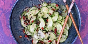 Beitragsbild des Blogbeitrags Pinspiration: Asiatischer Gurkensalat 