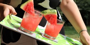 Beitragsbild des Blogbeitrags [Anzeige] Wassermelonen Spritz mit silwy magnetic drinkware den Sommer im Garten genießen 