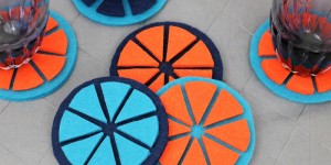 Beitragsbild des Blogbeitrags bunte orange(n) Untersetzer