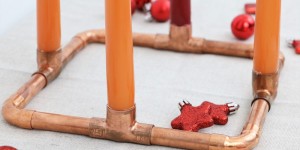 Beitragsbild des Blogbeitrags Kupfer Adventkranz