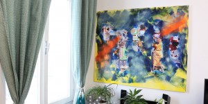 Beitragsbild des Blogbeitrags von der leeren Leinwand zum persönlichen DIY Kunstwerk