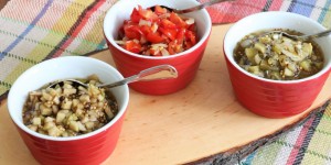 Beitragsbild des Blogbeitrags 3erlei Relish – Paprika/Tomate, Kiwi, Apfel