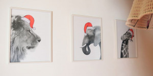 Beitragsbild des Blogbeitrags Weihnachtsmützen für deine Tierposter