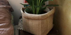 Beitragsbild des Blogbeitrags Teppichübertopf – ein IKEA Hack