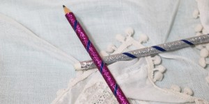 Beitragsbild des Blogbeitrags Glitzerbleistift – ein 30 Sekunden DIY