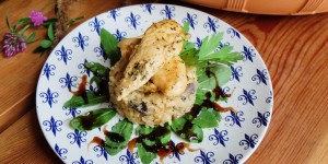 Beitragsbild des Blogbeitrags Huhn-Reisauflauf im Römertopf