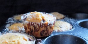 Beitragsbild des Blogbeitrags 30 Minuten Küche: Joghurt Schoggi Muffins