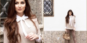 Beitragsbild des Blogbeitrags STATEMENT BLUSE ZU STRICK, LEDER&BOOTS