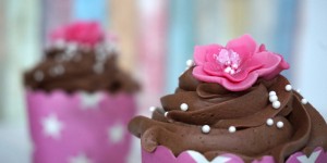 Beitragsbild des Blogbeitrags Geburtstags-Schoko-Cupcakes pink style 
