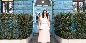 Beitragsbild des Blogbeitrags Sommer-Outfit mit rosa Maxirock und weißem Body 