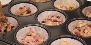 Beitragsbild des Blogbeitrags Rezept: Vegane Beeren Muffins 