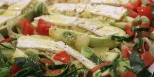 Beitragsbild des Blogbeitrags Buntes Ofengemüse mit Polenta