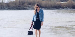 Beitragsbild des Blogbeitrags Outfit: Kleid und Taillengürtel von mbym 