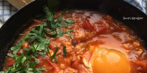 Beitragsbild des Blogbeitrags Dinner for One! Shakshuka 