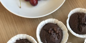 Beitragsbild des Blogbeitrags Sweet Friday! Schoko-Muffins im Schwarzwälder Style 