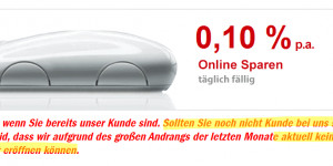 Beitragsbild des Blogbeitrags Auch Denzel Bank nimmt keine Spar-Neukunden mehr