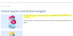 Beitragsbild des Blogbeitrags Auch LiveBank nimmt keine Spar-Neukunden mehr! 