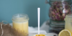 Beitragsbild des Blogbeitrags Lemon Curd Lava Cake 