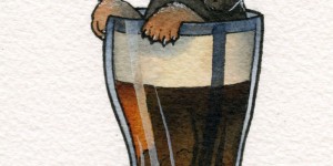 Beitragsbild des Blogbeitrags Watercolor Artist And Home Brewer Creates Cute Drawings Of Animals Chilling Out In Booze