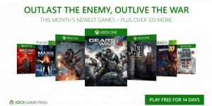 Beitragsbild des Blogbeitrags December’s Xbox Game Pass Update Brings Gears of War 4, Darksiders, Mass Effect and $1 Game Pass for Limited Time