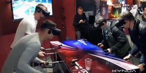 Beitragsbild des Blogbeitrags Mixed-Reality-Tischkicker vermischt echten Kicker mit Videospiel