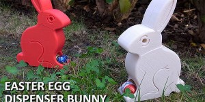 Beitragsbild des Blogbeitrags Weekend Project: 3D Print a Chocolate Easter Egg Dispenser Bunny 
