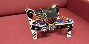 Beitragsbild des Blogbeitrags Quadruped robot made entirely out of cardboard